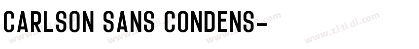 Carlson Sans Condens字体转换
